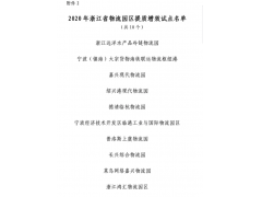 重磅！紹興港入選2020年浙江省物流園區(qū)提質(zhì)增效